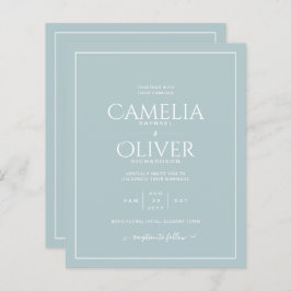 HAUSHALTSKONTROLLE Grüne MONOCHROME Hochzeit