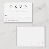 HAUSHALTSKONTROLLE - Moderne Hochzeitskarte Mitteilungskarte (Vorne/Hinten)