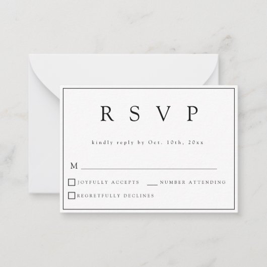 HAUSHALTSKONTROLLE - Moderne Hochzeitskarte Mitteilungskarte (Vorderseite)