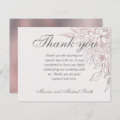 HAUSHALTSKONTROLLE Rose Gold Floral | DANKE (Vorne/Hinten)