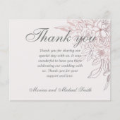 HAUSHALTSKONTROLLE Rose Gold Floral | DANKE (Vorderseite)