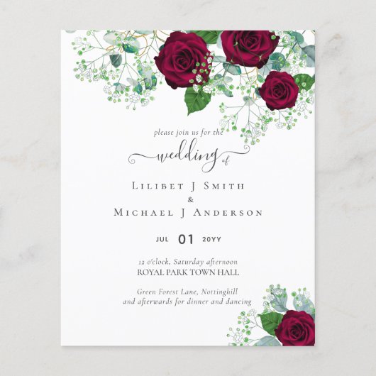 HAUSHALTSKONTROLLE-Rote Rosen Flyer (Vorne)