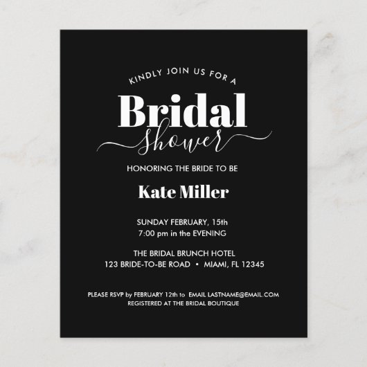 HAUSHALTSKONTROLLE - SCHWARZES UND WEISSES BRAUTPA (Vorderseite)