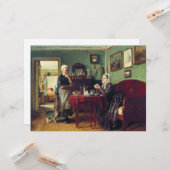 Haushaltskonversation (von Konstantin Makovsky) Karte (Vorderseite/Rückseite Beispiel)