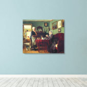 Haushaltskonversation (von Konstantin Makovsky) Leinwanddruck (Insitu (Holzboden))