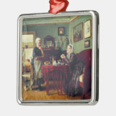 Haushaltskonversation (von Konstantin Makovsky) Ornament Aus Metall (Links)
