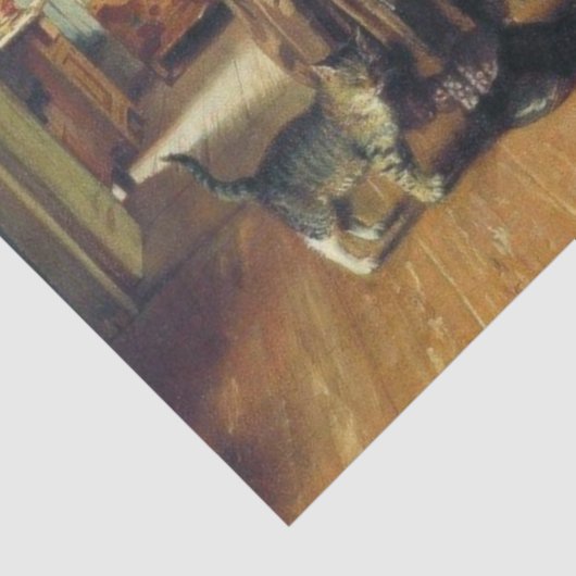 Haushaltskonversation (von Konstantin Makovsky) Seidenpapier (Detail)