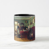 Haushaltskonversation (von Konstantin Makovsky) Tasse (Zentrum)