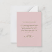 HAUSHALTSKOPPENDIENSTE - Hochzeit dank Karte (Rückseite)