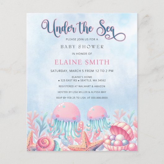 Haushaltskoralle unter der Meeresschutzdusche (Vorderseite)