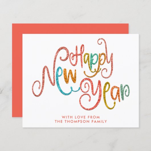 HAUSHALTSkorallen Aquamarin Gold Glitzer Glück Neu (Vorne/Hinten)