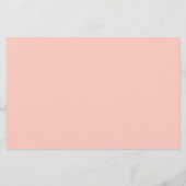 Haushaltskorallen Peach Floral Save the Date Einla (Rückseite)