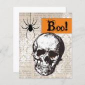 HAUSHALTSKÖRPER-Vintage Halloween-Karte (Vorne/Hinten)