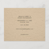 Haushaltskraft Rustikales 10-Foto Save the Date Flyer (Hinten)