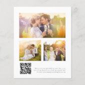 HAUSHALTSKranich 3 Foto QR Hochzeit Vielen Dank (Rückseite)