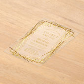 HAUSHALTSKRITERIEN HochzeitGold Imitate belichten  Acryleinladungen (Ablage )