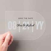 HAUSHALTSKRITERIEN Hochzeitstag Minimalistischer R Acryleinladungen (Insitu (Handheld))