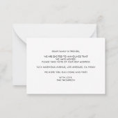 HAUSHALTSKRITERIEN Wir haben das Foto bewegt Mitteilungskarte (Rückseite)