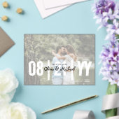 HAUSHALTSKRITISCHE Hochzeit Sichern Sie das Datum  Acryleinladungen (In Situ (Hochzeit))