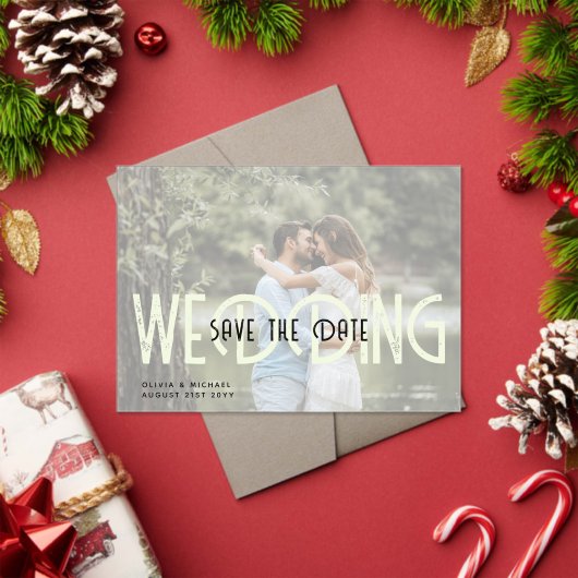 HAUSHALTSKRITISCHE Hochzeit Sichern Sie das Datum  Acryleinladungen (Insitu (Feiertag))