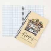 Haushaltsküche Utensil Food Pantry Supplies Rezept Notizblock (Innen)