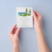 Haushaltsküste Aquarell Bridal Dusche Einladung Flyer (Gruppe)