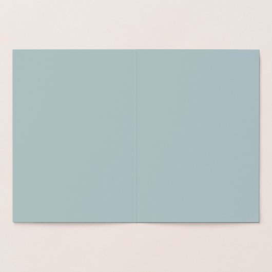 HAUSHALTSLEICHTER GRÖSSE Monochrome Hochzeit Folienkarte (Innenseite)