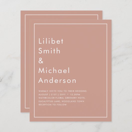 HAUSHALTSLEICHTER Terracotta Monochrome WEDD (Vorne/Hinten)