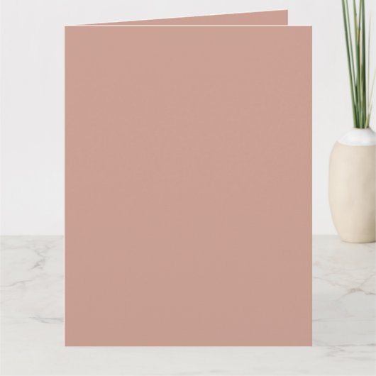 HAUSHALTSLEICHTER Terracotta Monochrome WEDD Karte (Vorderseite)