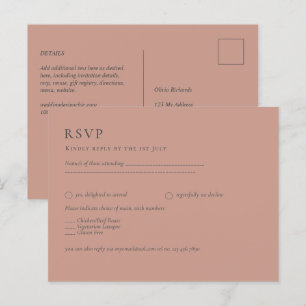 HAUSHALTSLEICHTER Terracotta Monochrome WEDD Postkarte