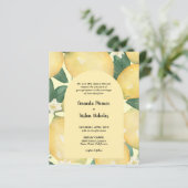 Haushaltslemons Hochzeit in einer Einladung (Stehend Vorderseite)