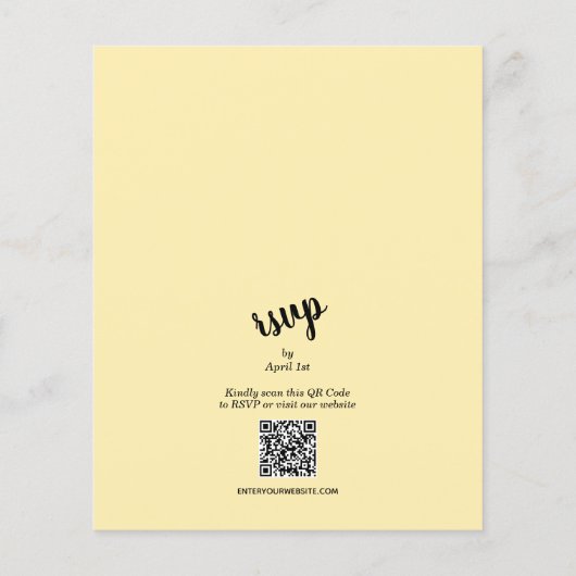 Haushaltslemons Hochzeit in einer Einladung (Rückseite)