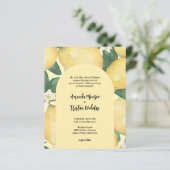 Haushaltslemons Hochzeit in einer Einladung (Stehend Vorderseite)