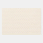 HAUSHALTSLICHTBEIGE Monochrome Hochzeit Geschenkpapier Set (Vorderseite 3)