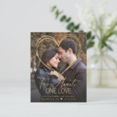 Haushaltslinie 2 Foto Verlobung Ankündigung (Stehend Vorderseite)