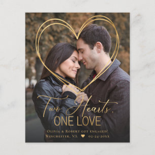 Haushaltslinie 2 Foto Verlobung Ankündigung