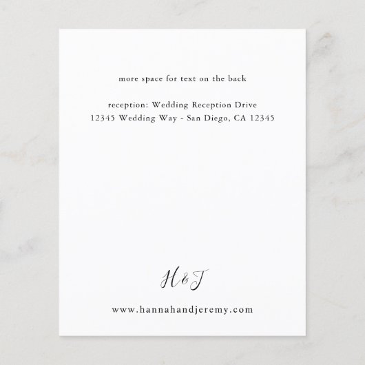 Haushaltslinie für Blumendetails (Rückseite)