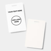 HAUSHALTSLOGO FÜR GESCHÄFTSLEISTUNGEN EINFACH MINI AUSWEIS (Vorder- & Rückseite)