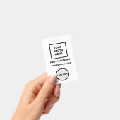 HAUSHALTSLOGO FÜR UNTERNEHMEN EINFACHE MINIMAL-BAD AUSWEIS (Handheld)