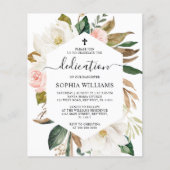 Haushaltsmagnolia-Rahmen Einladung (Vorderseite)