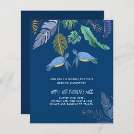 HAUSHALTSMeeresschildkröten Hochzeitblauen Gelb