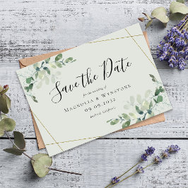 HAUSHALTSMINI-GRÖSSE Eukalyptus-Hochzeit Sichern S Mitteilungskarte