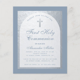 Haushaltsmittel 1. Kommunion Dusty Blue Silver Ein