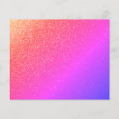 Haushaltsmittel 50 und üppig rosa Glitzer Einladun (Rückseite)