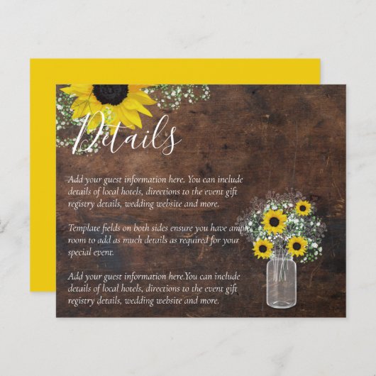 HAUSHALTSMITTEL - Angaben zur Hochzeitsstimmung be (Vorne/Hinten)