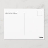 HAUSHALTSMITTEL Blush Pink Floral Wedding Postkarte (Rückseite)