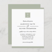 HAUSHALTSMITTEL Classic Elegantsage Green Monogram (Vorne/Hinten)