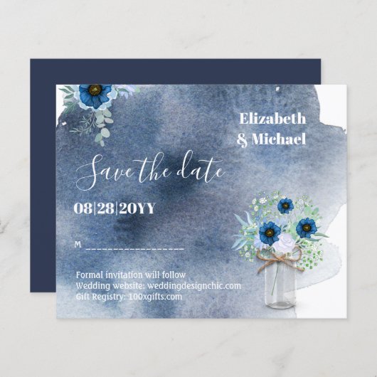 HAUSHALTSMITTEL Dusty Blue Rett Dates monochrome H (Vorne/Hinten)