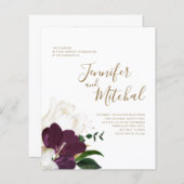 HAUSHALTSMITTEL Einladung zur Hochzeit von White & (Vorne/Hinten)