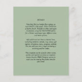 HAUSHALTSMITTEL - FOTO OVERLAY Sage Monochrome Flyer (Hinten)